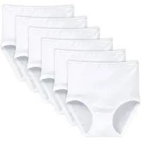 Schiesser Damen Taillenslips 6er Pack - Original Feinripp, Classic, Maxi Slip