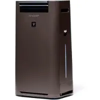 Sharp UA-HG40E-T Luftreiniger (mit Befeuchtungsfunktion, Verbesserung der Luftqualität, Ideal für Allergiker, drei Stufen Filtersystem, HEPA-Filter, Räume bis zu 26 m²) taupe
