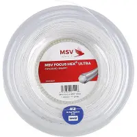 MSV Tennissaite Focus Hex Ultra (Spin+Spannungskonstanz) weiss 200m Rolle