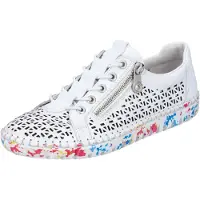 Rieker Damen Slipper Halbschuh Leder M2357, Größe:40 EU, Farbe:Weiß