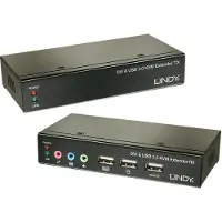 Lindy 39377, 1600 x 1200 Pixel, Eingebauter Ethernet-Anschluss, Schwarz