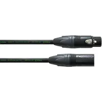 Cordial CRM 5 FM-BLACK - 1x XLR female 3 pol, 1x XLR male 3 pol, 5,00m