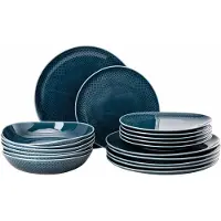 Rosenthal Junto Ocean Blue - Porzellan Tafel Set 18-tlg. 6 Personen Junto Ocean Blue - Porzellan 10540-405202-28647
