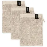 Schöner Wohnen Waschhandschuh "Sense", (Packung, 3 St., 3 Waschhandschuhe 16 x 21 cm)