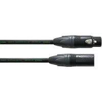 Cordial CRM 15 FM-BLACK - 1x XLR female 3 pol, 1x XLR male 3 pol, 15,00m