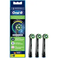 Oral-B CrossAction Aufsteckbürsten, schwarz, 3 Stück, 3 Stück(e), Schwarz, 3 Monat( e), CleanMaximiser, , Karton mit Aufhänger