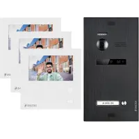 Balter EVO MINI Video Türsprechanlage Schwarz Set für 1-Familienhaus 3x 4,3" Monitor