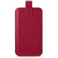 Hama Handytasche, universal, für Handys mit 16,0 x 8,9 x 1,2 cm, Kunstleder, Rot