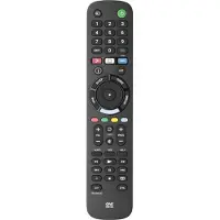 One For All TV Replacement Remotes URC 4912, TV, IR Wireless, Drucktasten, Schwarz