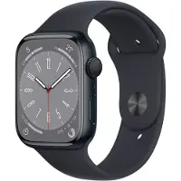 Apple Watch Series 8 OLED 41 mm Digital 352 x 430 Pixel Touchscreen Schwarz WLAN GPS