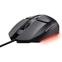 Trust Gaming GXT 109 Felox Gaming Maus mit 6 Programmierbare Tasten, Mehrfarbige LED-Beleuchtung, 200-6400 DPI, USB Kabel 150 cm, PC Maus mit Integrierte Software für Computer/Laptop - Schwarz