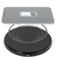 Vivanco ViVancoQICHARPADVV15WBK, Auto, Drinnen, USB, Kabelloses Aufladen, 1 m, Schwarz