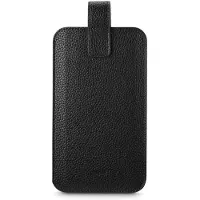 Hama Handytasche, universal, für Handys mit 16,0x8,9x1,2 cm, Kunstleder, Schwarz