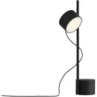 Muuto Post Tischleuchte Black - , Schwarz, für Wohnzimmer, Metall