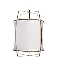 Ay Illuminate Pendelleuchte Z1 weiße Baumwolle ø67x100cm