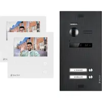 Balter Video Türsprechanlage EVO MINI 2-Draht BUS für 2-Familienhaus Schwarz