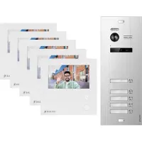Balter EVO HD MINI Aufputz Video Türsprechanlage Schwarz Set 3 Teilnehmer 3x 4,3" WLAN Monitor