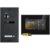 Balter EVO-HD Video-Türsprechanlage für 1-Familienhaus mit 1x 7 Zoll Monitor Schwarz Schwarz