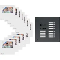 Balter EVO HD MINI Silber Video Türsprechanlage Set 4x 4.3" WLAN Monitor