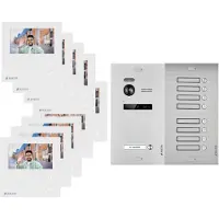 Balter EVO MINI Video Türsprechanlage 2-Draht BUS für 9-Familienhaus Silver