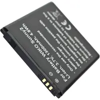 AccuCell Akku passend für WIKO Sunny 2, Wiko 2510 3,7 Volt 1300mAh Lithium-Ionen Akku