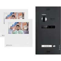Balter EVO MINI Video Türsprechanlage Schwarz Set für 1-Familienhaus 2x 4,3" Monitor