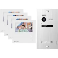 Balter EVO HD MINI Aufputz Video Türsprechanlage Silber Set für 1-Familienhaus 2x 4,3" Monitor