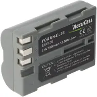 AccuCell Akku Nikon EN-EL3e, D700, ENEL3e, EN-EL3, EN-EL3a