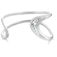 Thomas Sabo AR108-051-14 Damen-Armreif Welle mit Steinen