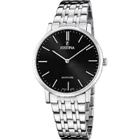 Festina Herrenuhr Swiss Made Armbanduhr Edelstahl silber UF20045/4