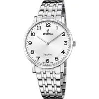 Festina Herrenuhr Swiss Made Armbanduhr Edelstahl silber UF20045/1