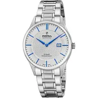 Festina Herrenuhr Swiss Made Armbanduhr Edelstahl silber UF20067/3
