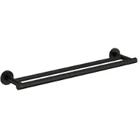 COSMIC Architect s+ doppelte Handtuchstange 59x8,5x5,5CM, SOFT BLACK (schwarz matt), 2353660 WJC235A0060036
