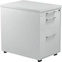 Mauser Schubladencontainer auf Rollen, 579x600mm, 1 Materialschub, lichtgrau