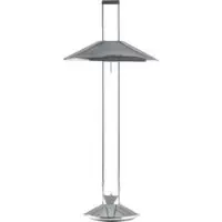 B.Lux Regina Tischleuchte Aluminium poliert - Schirm Aluminium poliert