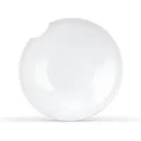 Tassen FIFTYEIGHT PRODUCTS TASSEN Kleine tiefe Teller aus Porzellan mit Bissspuren, 18 cm, wei? (Set mit 2 Tellern)