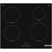 Bosch Serie 4 PUE611BB6E, Schwarz, Integriert, 59.2 cm, Zonen-Induktionskochfeld, Keramik, 4 Zone(n)