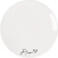 Villeroy & Boch Frühstücksteller "Frühstücksteller Je taime Statement ø 21,2 cm weiß"