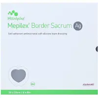 Mepilex Border Sacrum Ag Schaumverb.20x20 cm ster. 5 St Verband