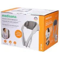 Medisana NM 990 Kabelloses Nackenmassagegerät 1 Stück Grau mit Wärmefunktion für Nacken-, Schulter- und Rückenmassage