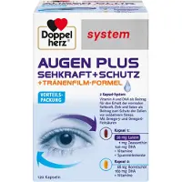 Doppelherz System Augen plus Sehkraft Kapseln 120 St