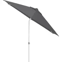 Kettler Easy Push Schirm Ø 230 cm, UPF 50+, silber/ anthrazit, Aluminium/Polyester mit PolyurethanBeschichtung