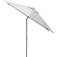 Kettler Easy Push Schirm Ø 300 cm, UPF 50+, anthrazit matt/ hellgrau, Aluminium/Polyester mit PolyurethanBeschichtung
