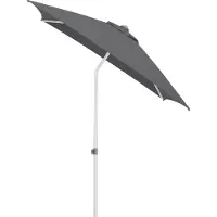 Kettler Easy Push Schirm 200x200 cm, UPF 50+, silber/ anthrazit, Aluminium/Polyester mit PolyurethanBeschichtung