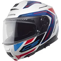 Schuberth C5 Omega Helm, weiß/rot/blau, M (57)