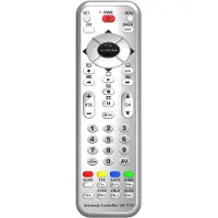 Vivanco UR 12 N, CD/MD, DVD/Blu-ray, SAT, TV, Beistellgerät, VCR, Drucktasten, Silber