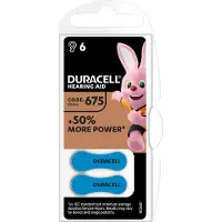 Duracell DA675 6er-Blister / Ultra+ Hörgeräte-Knopfzellen