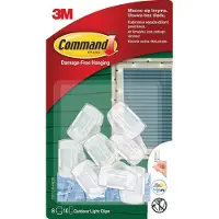 SILA Command 8 Stück Clips zum Aufhängen von Lichtern und Dekorationen