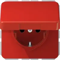 JUNG Steckdose 1f rt glz CD UP Klappd IP20 VP CD1520BFKLRT