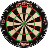 HOME DELUXE Dartscheibe inkl. Surround I Surround Scheibe Dart Spielumrandung Dartscheibenumrandung Auffangring Dartboard
